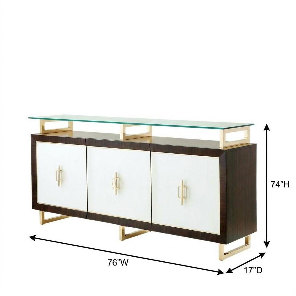 Belmont Place Sideboard with Mirror - Espresso