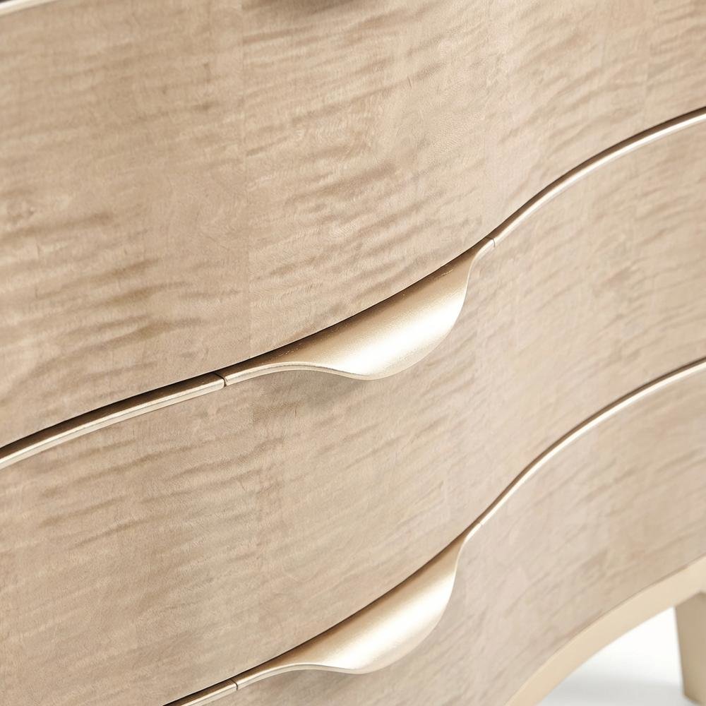 Malibu Crest 3-Drawer Nightstand - Blush