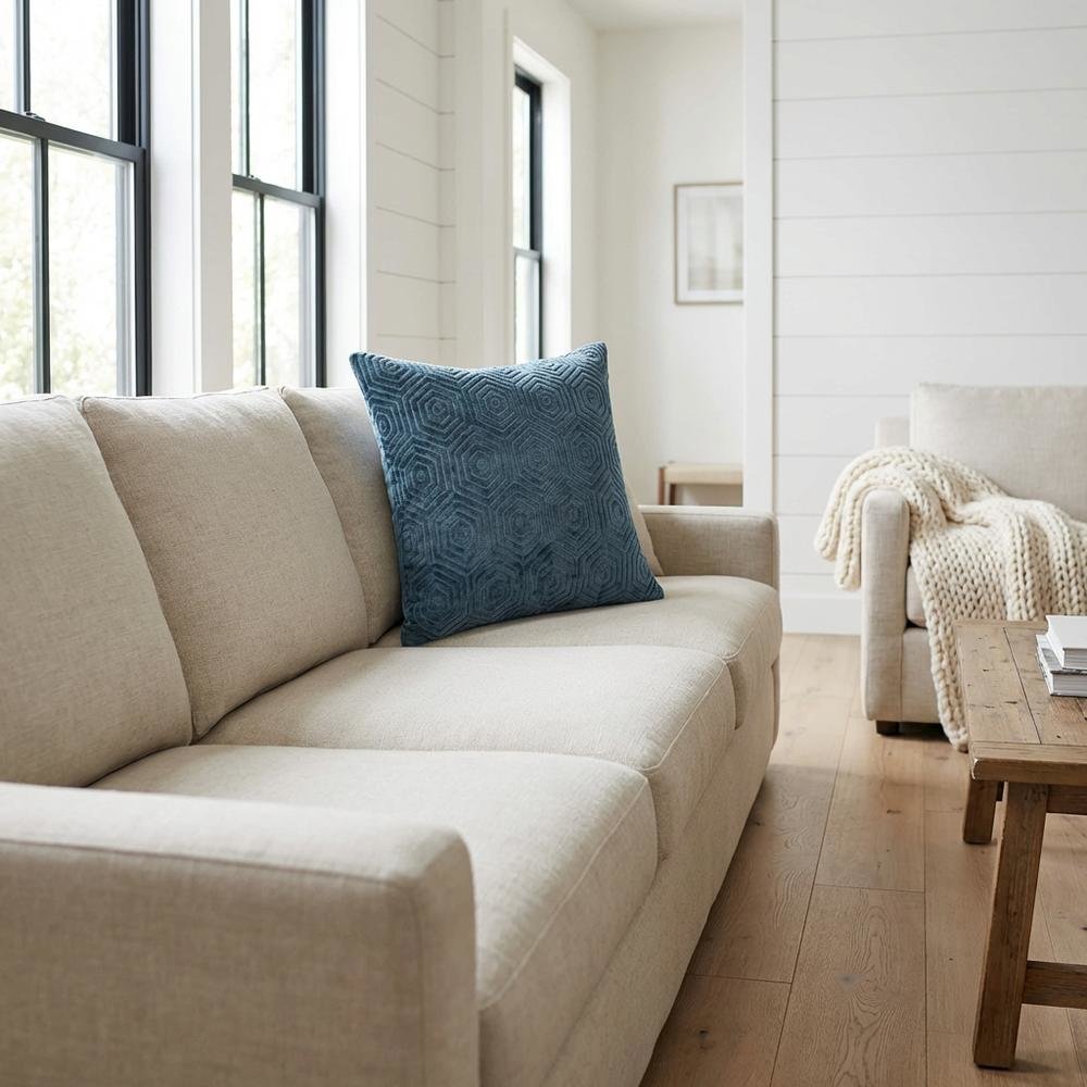 Blue My Mind Sutter 19" Square Pillow, Set of 2 - Pacific