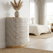 St. Charles 5-Drawer Highboy Chest - Dove Gray