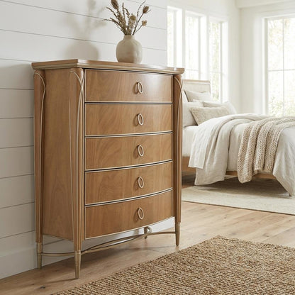 Villa Cherie Highboy Chest - Caramel
