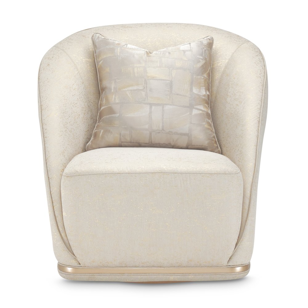 La Rachelle Swivel Chair - Gold Rush/Champagne
