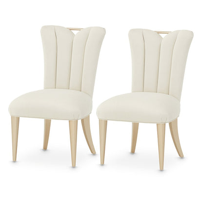 La Rachelle Dining Side Chair - Icicle/Champagne Set of 2