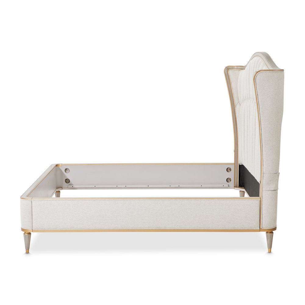 St. Charles Eastern King Upholstered Bed - Dove Gray