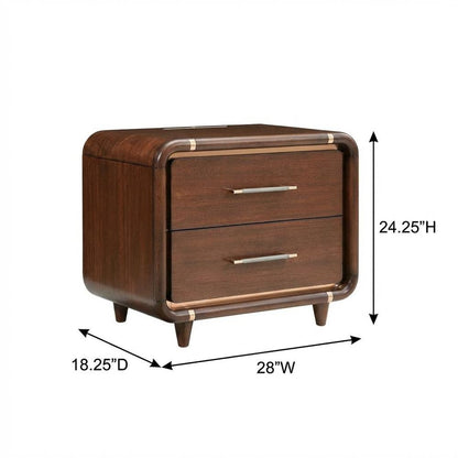 Mason Park Nightstand - Umber