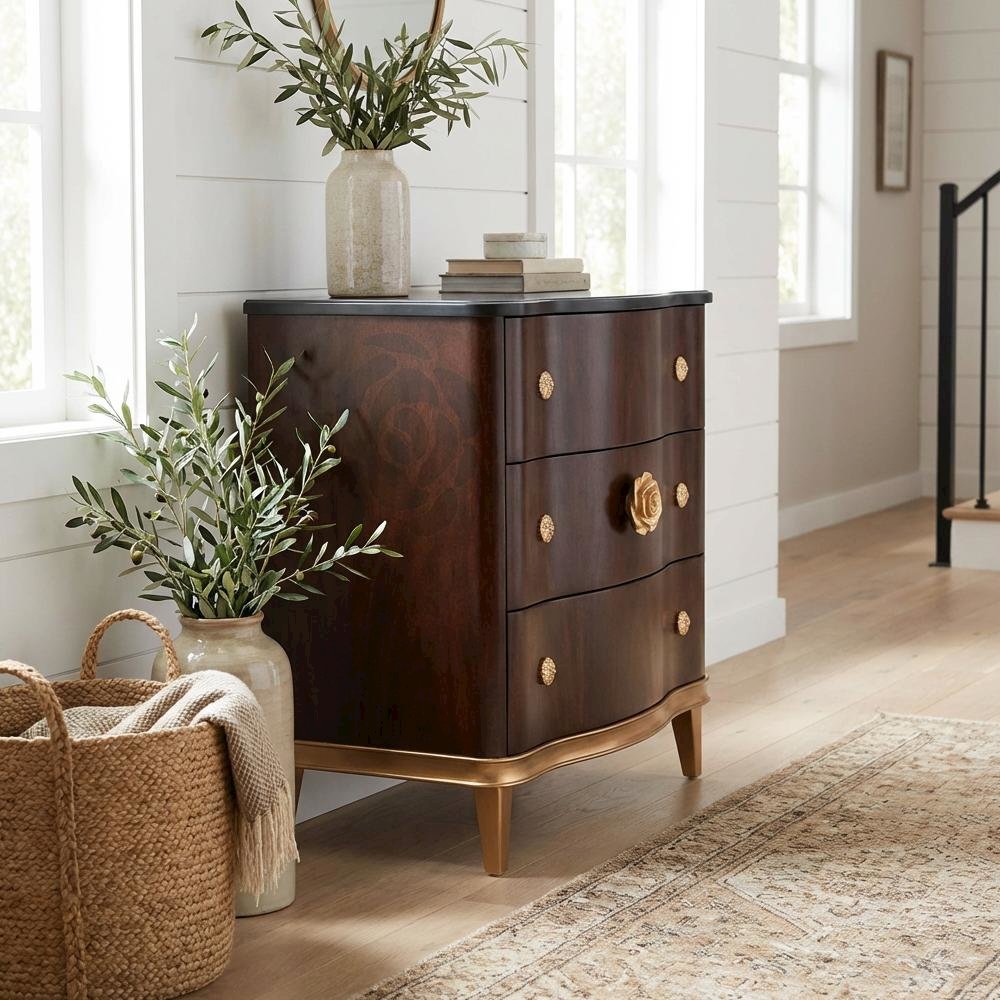 Camellia Field Dresser - Warm Pecan