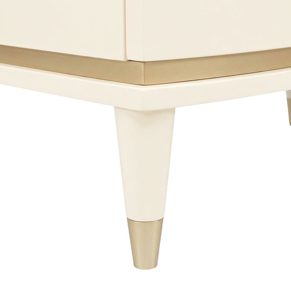 La Terrazza Nightstand, Large - Creamy Pearl