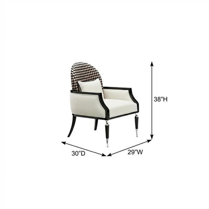 La Francaise Accent Chair - Cafe au Lait/Black