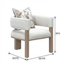 West Kensington Accent Chair - Buff/Seal Salt Caramel