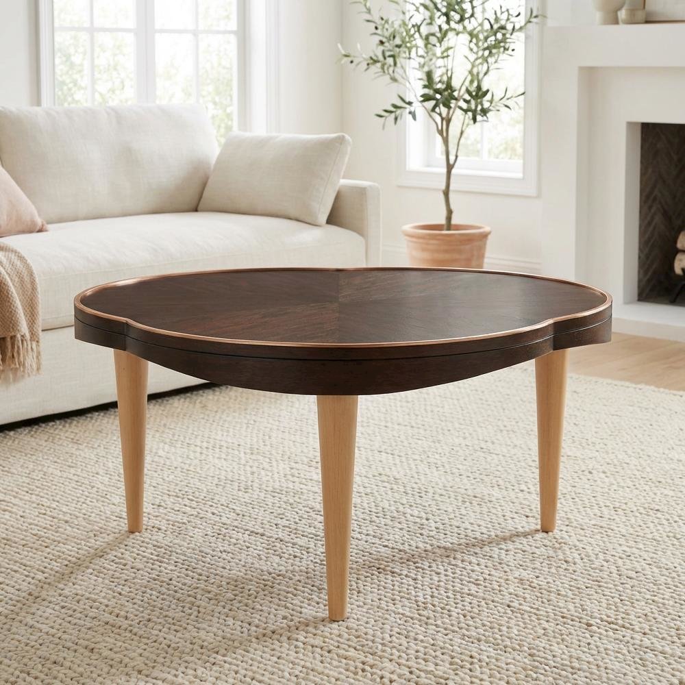 Camellia Field Cocktail Table - Warm Pecan