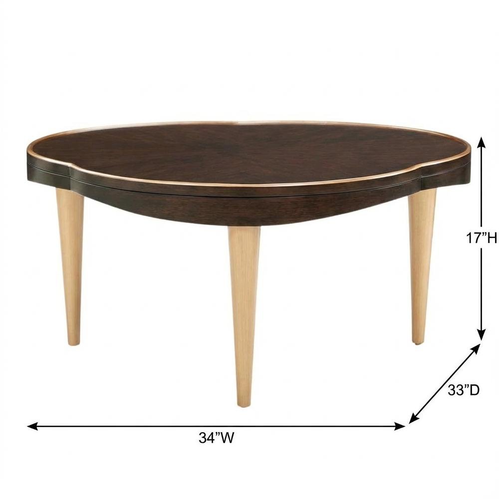 Camellia Field Cocktail Table - Warm Pecan
