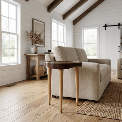 Camellia Field Chairside Table - Warm Pecan