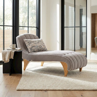 St. Charles Chaise - Dove Gray
