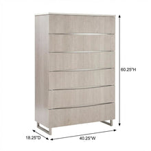 Marin 6-Drawer Chest - Greige