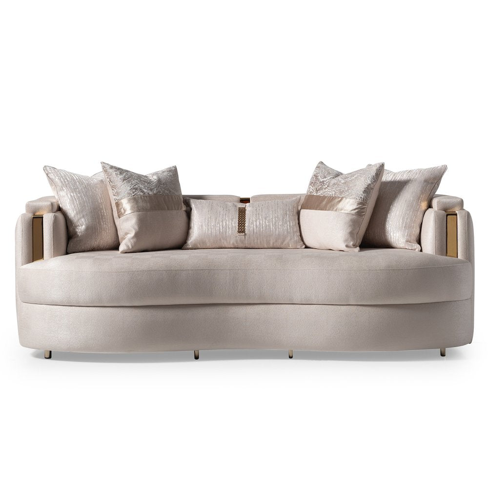 Carmela Sofa - Almond/Gold