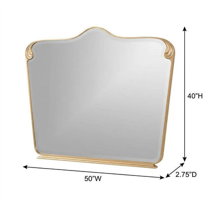 Camellia Field Dresser Mirror - Warm Pecan