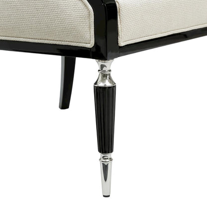 La Francaise Accent Chair - Cafe au Lait/Black