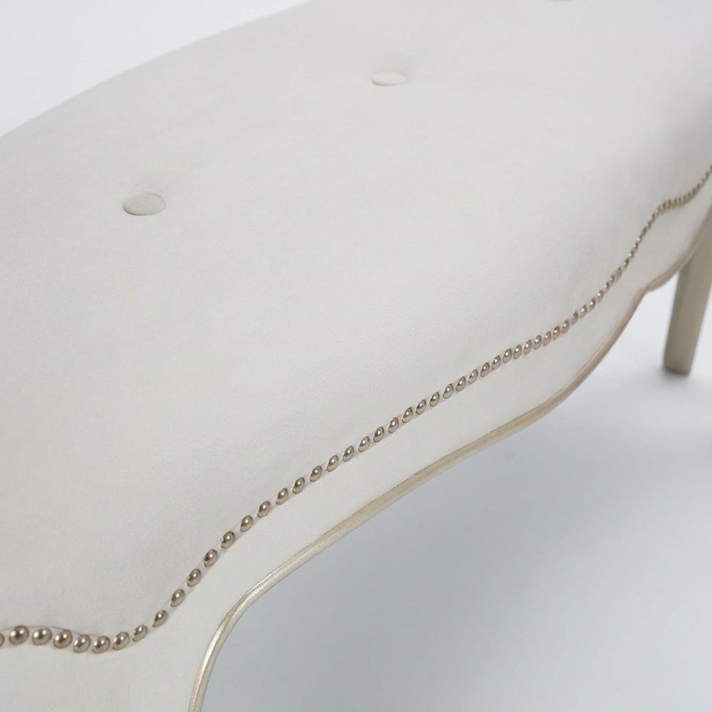 London Place Bed Bench - Creamy Pearl