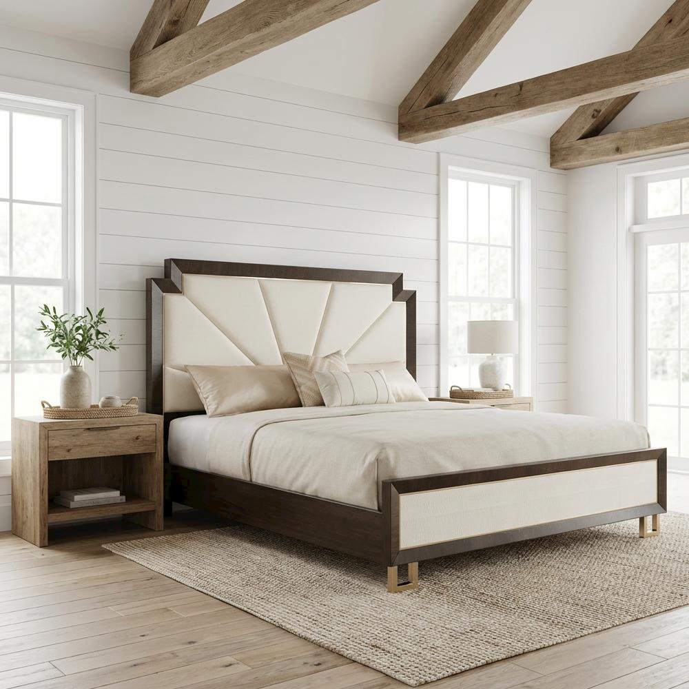 Belmont Place Cal. King Upholstered Bed - Espresso