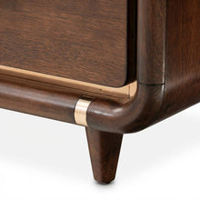 Nightstand with Wooden Poplar Construction for Bedroom Storage