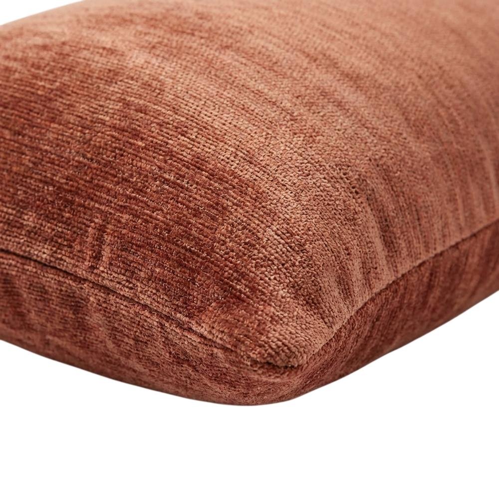 The Smith 13"x24" Oblong Chenille Pillow, Set of 2 - Sienna