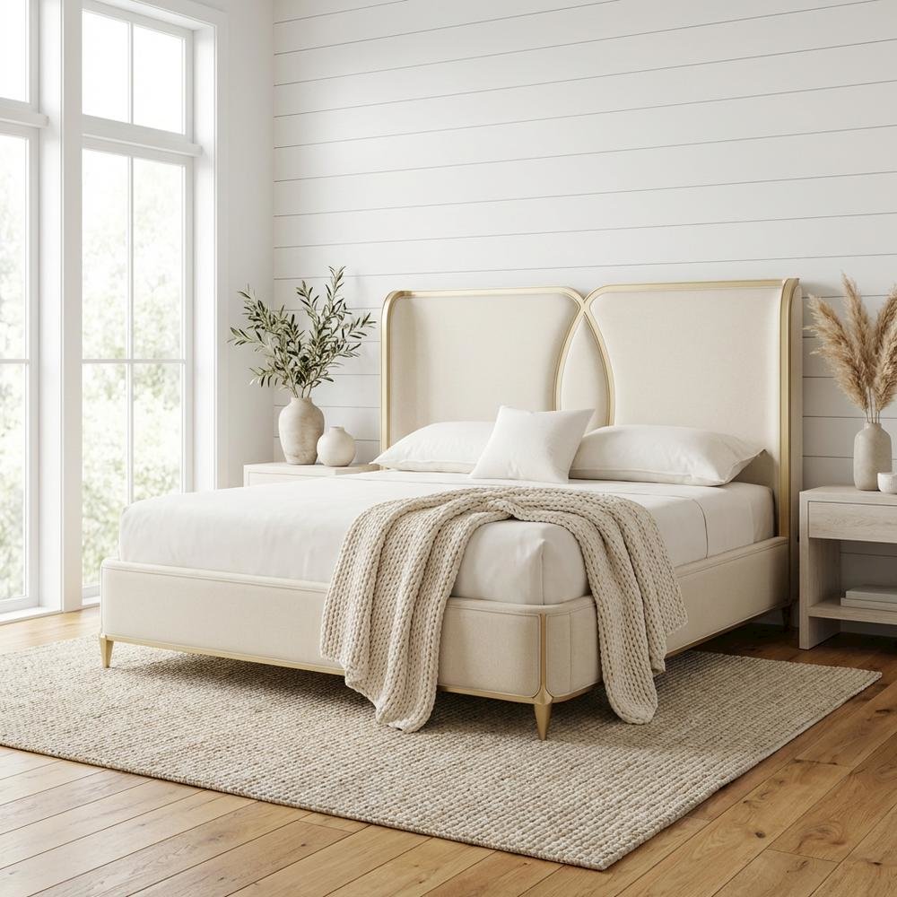 Scotts Square Cal. King Bed - Light Champagne