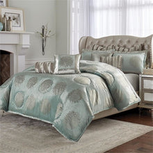 Regent 9-Piece Queen Comforter Set - Ice Blue