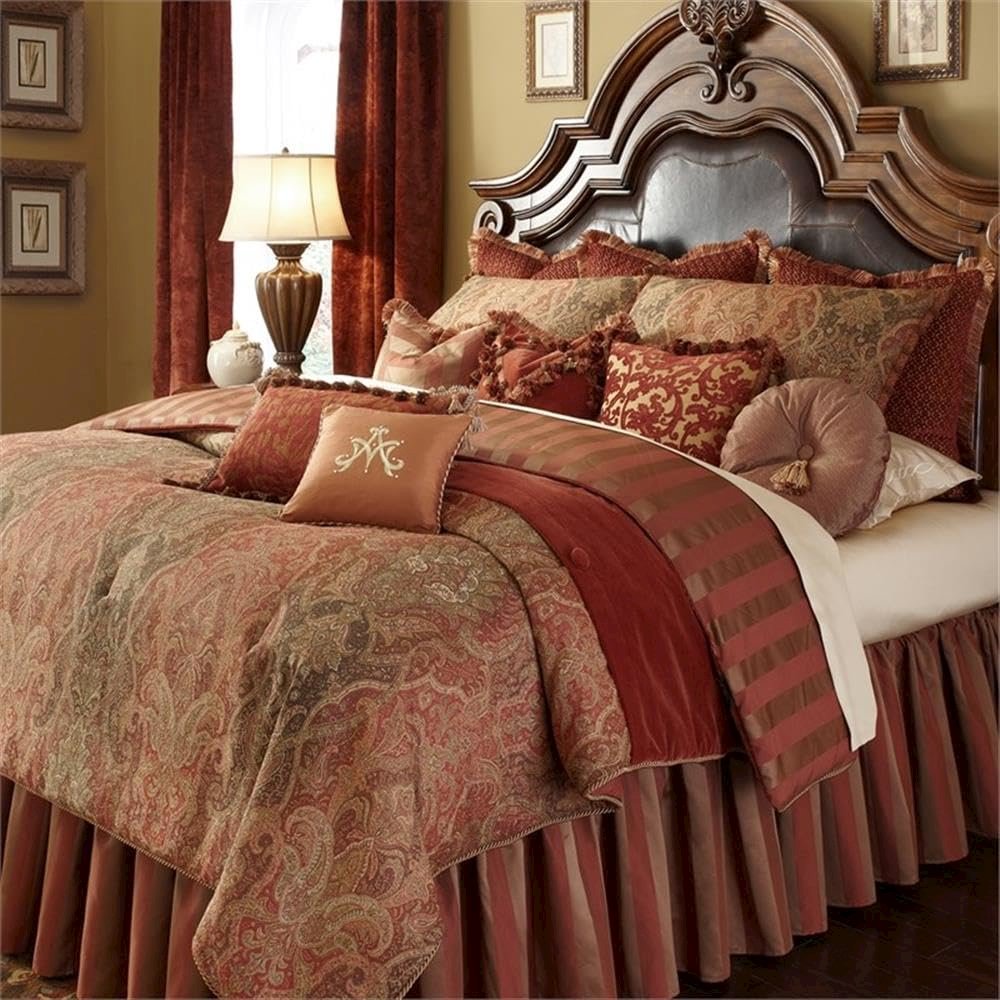 Woodside Park 13-Piece King Comforter Set - Spice