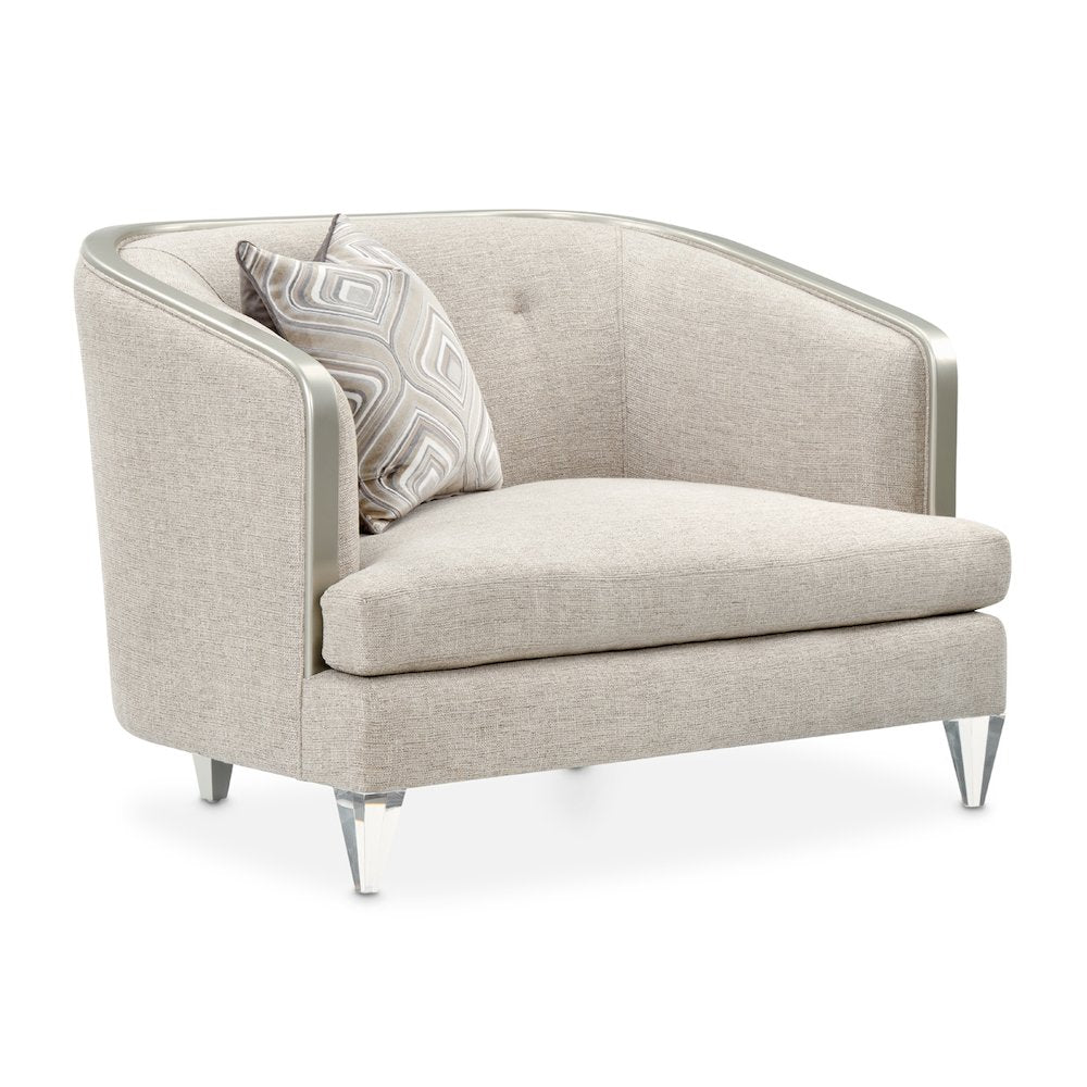 Camden Court Chair and Half - Flax/Platinum