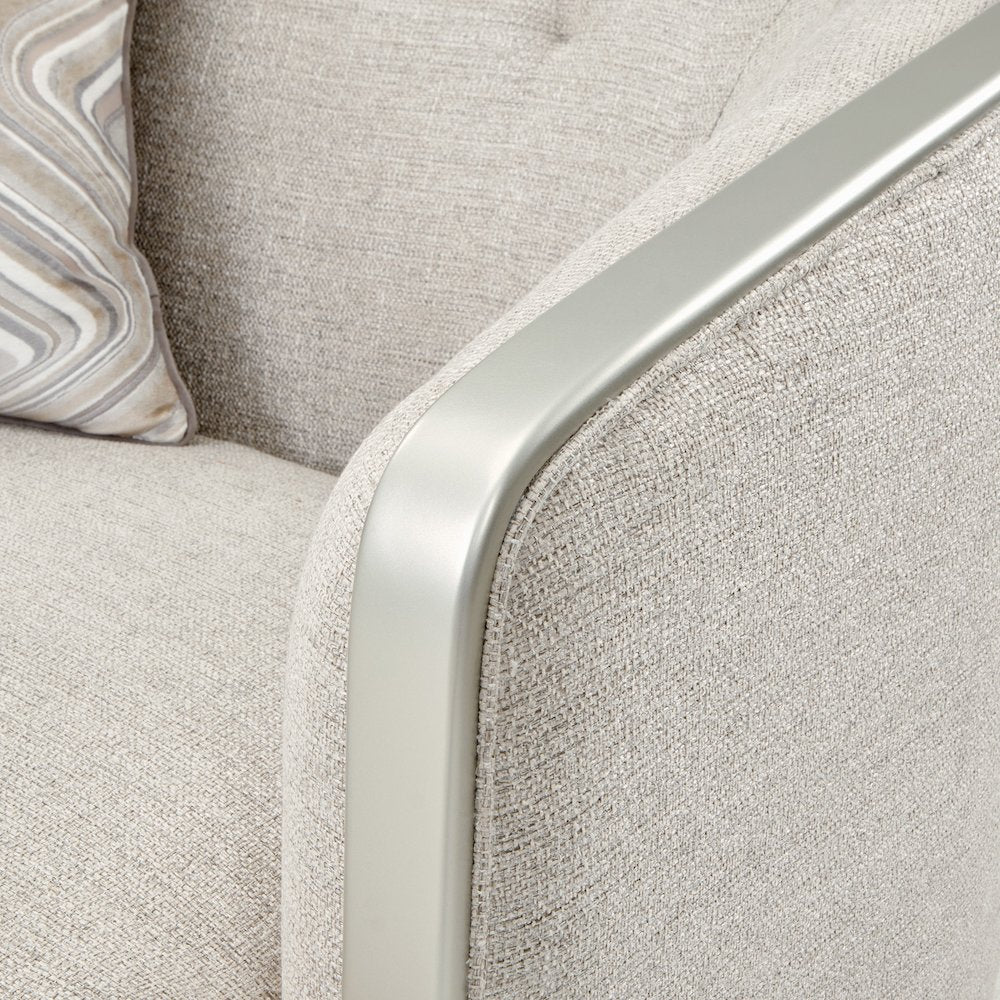 Camden Court Chair and Half - Flax/Platinum