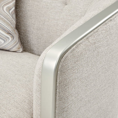 Camden Court Chair and Half - Flax/Platinum