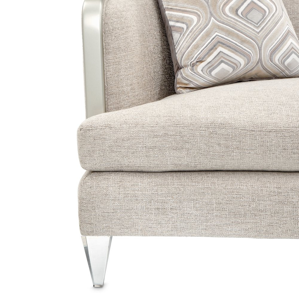 Camden Court Chair and Half - Flax/Platinum