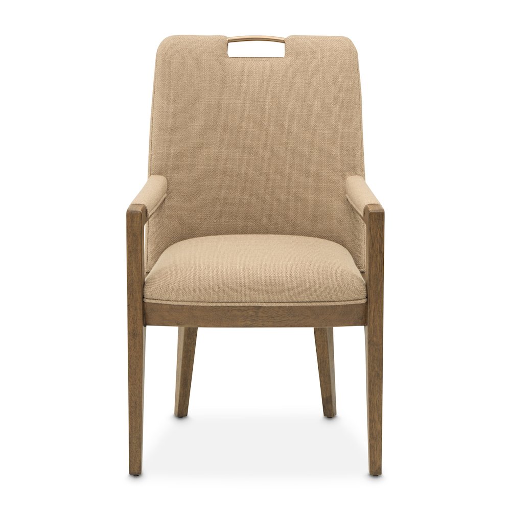 Portrait Dining Arm Chair, Set of 2 - Toffee/Sienna Brown