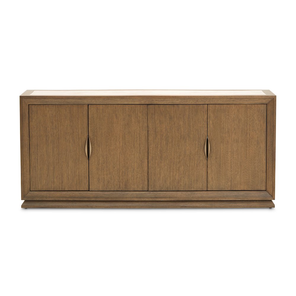 Portrait Sideboard with LED Lights - Sienna Brown