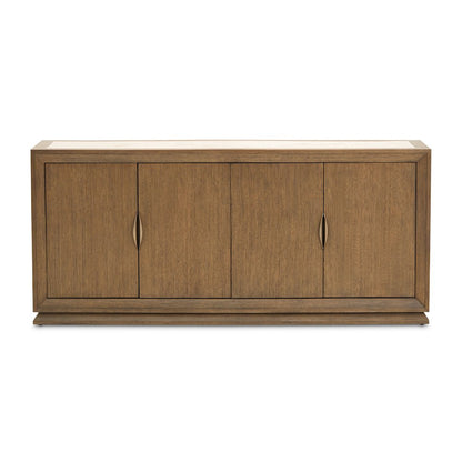 Portrait Sideboard with LED Lights - Sienna Brown