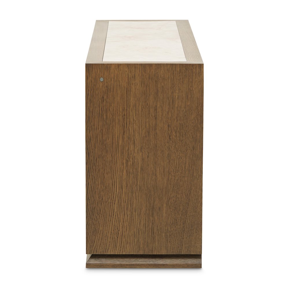 Portrait Sideboard with LED Lights - Sienna Brown