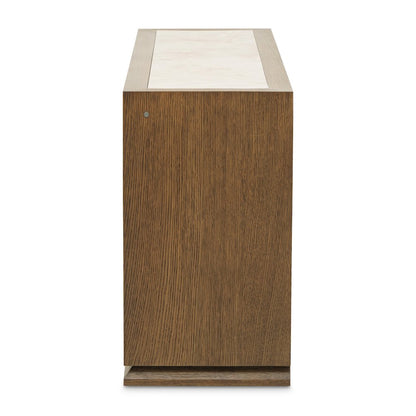 Portrait Sideboard with LED Lights - Sienna Brown