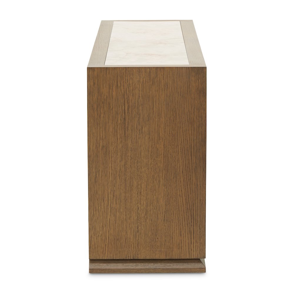 Portrait Sideboard with LED Lights - Sienna Brown