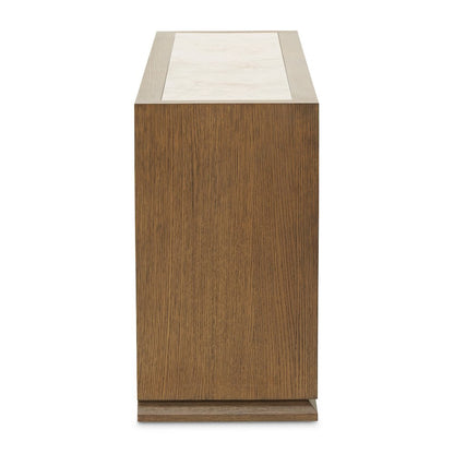 Portrait Sideboard with LED Lights - Sienna Brown