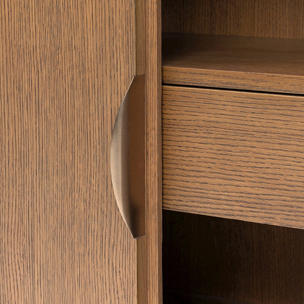 Portrait Sideboard with LED Lights - Sienna Brown