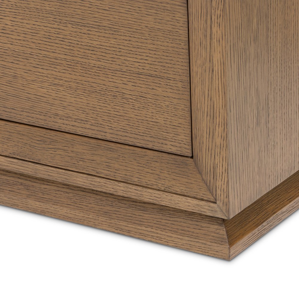 Portrait Dresser with LED Lights - Sienna Brown