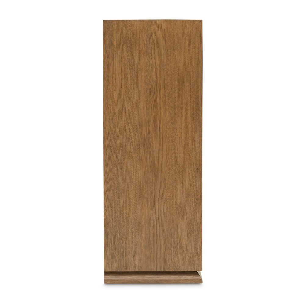 Portrait 5-Drawer Chest with LED Lights - Sienna Brown