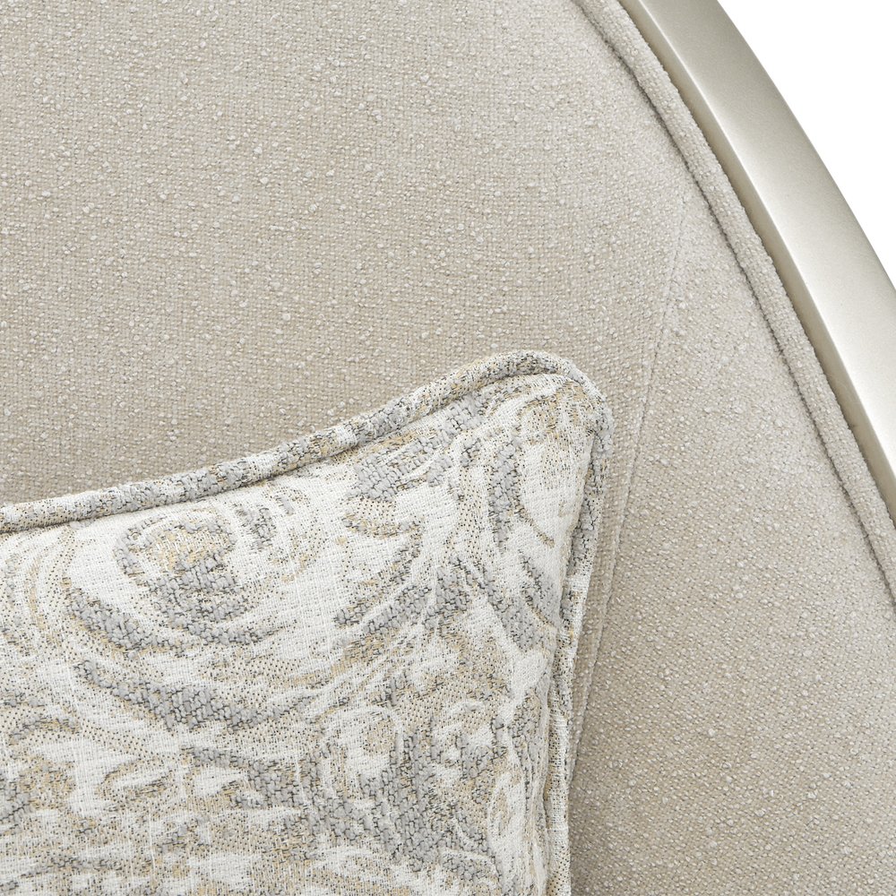 La Marisia Chenille Accent Chair - Tranquil/Light Champagne