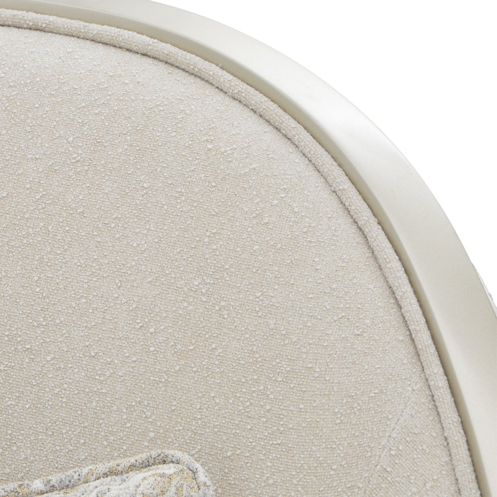 La Marisia Chenille Accent Chair - Tranquil/Light Champagne