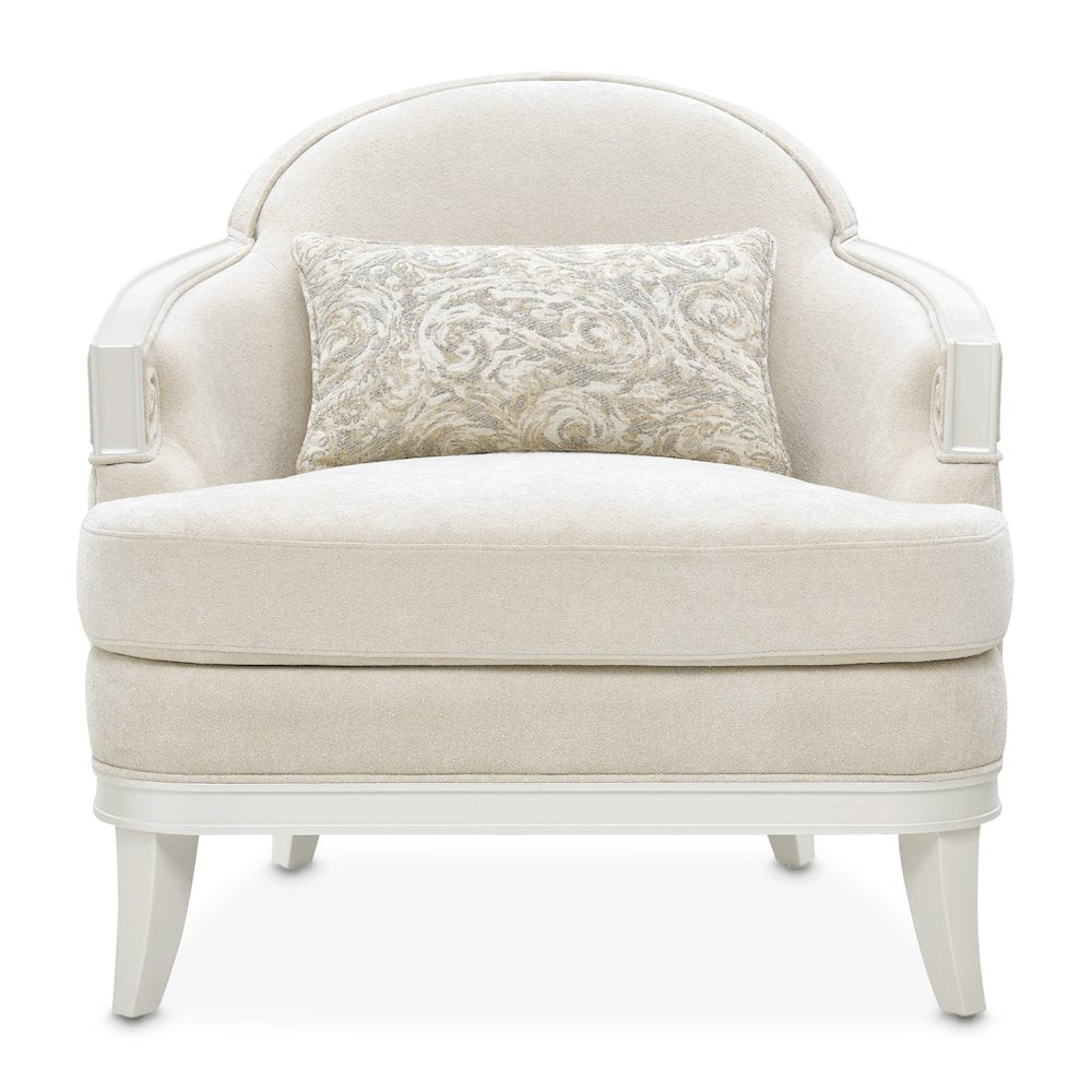 La Marisia Chenille Matching Chair - Tranquil/Creamy Pearl