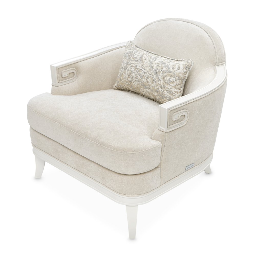 La Marisia Chenille Matching Chair - Tranquil/Creamy Pearl