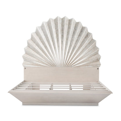 Fantosini King Fan Bed - Silver Leaf
