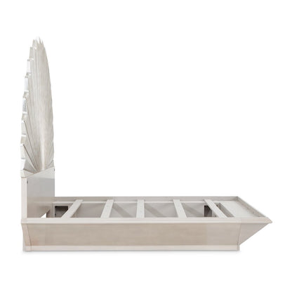 Fantosini King Fan Bed - Silver Leaf