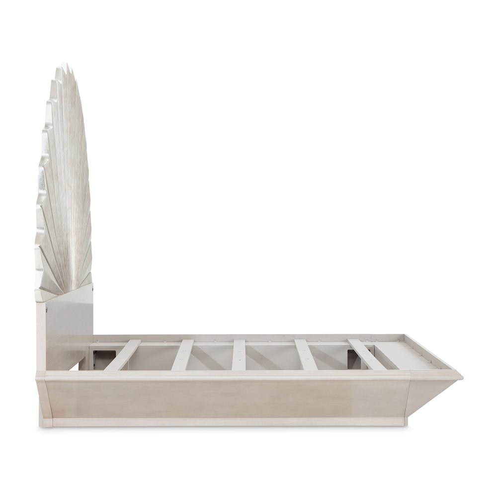 Fantosini King Fan Bed - Silver Leaf