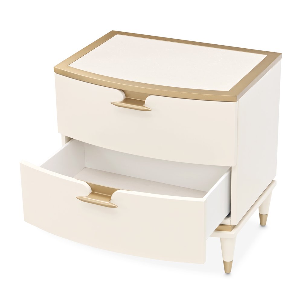 La Terrazza Nightstand - Creamy Pearl